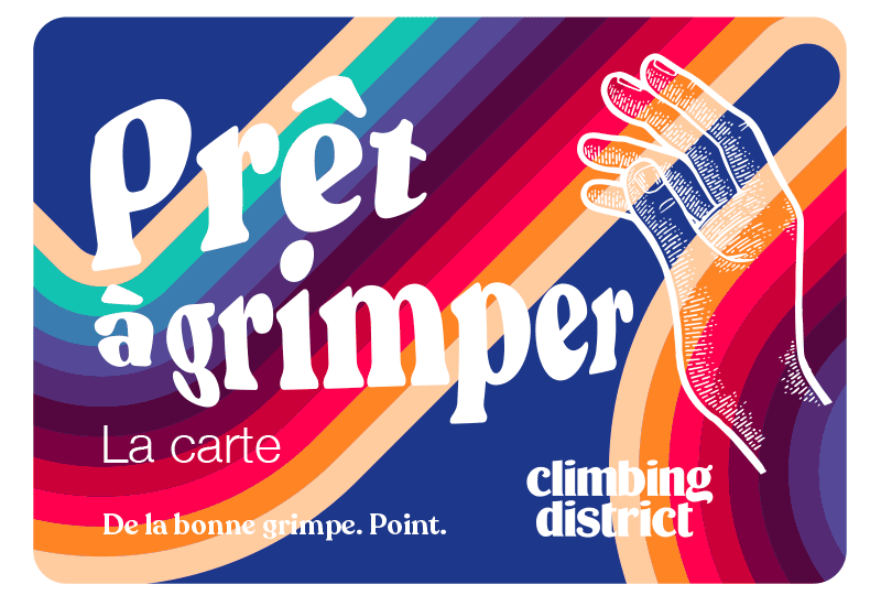 La carte prêt à grimper pour débuter l'escalade chez Climbing District