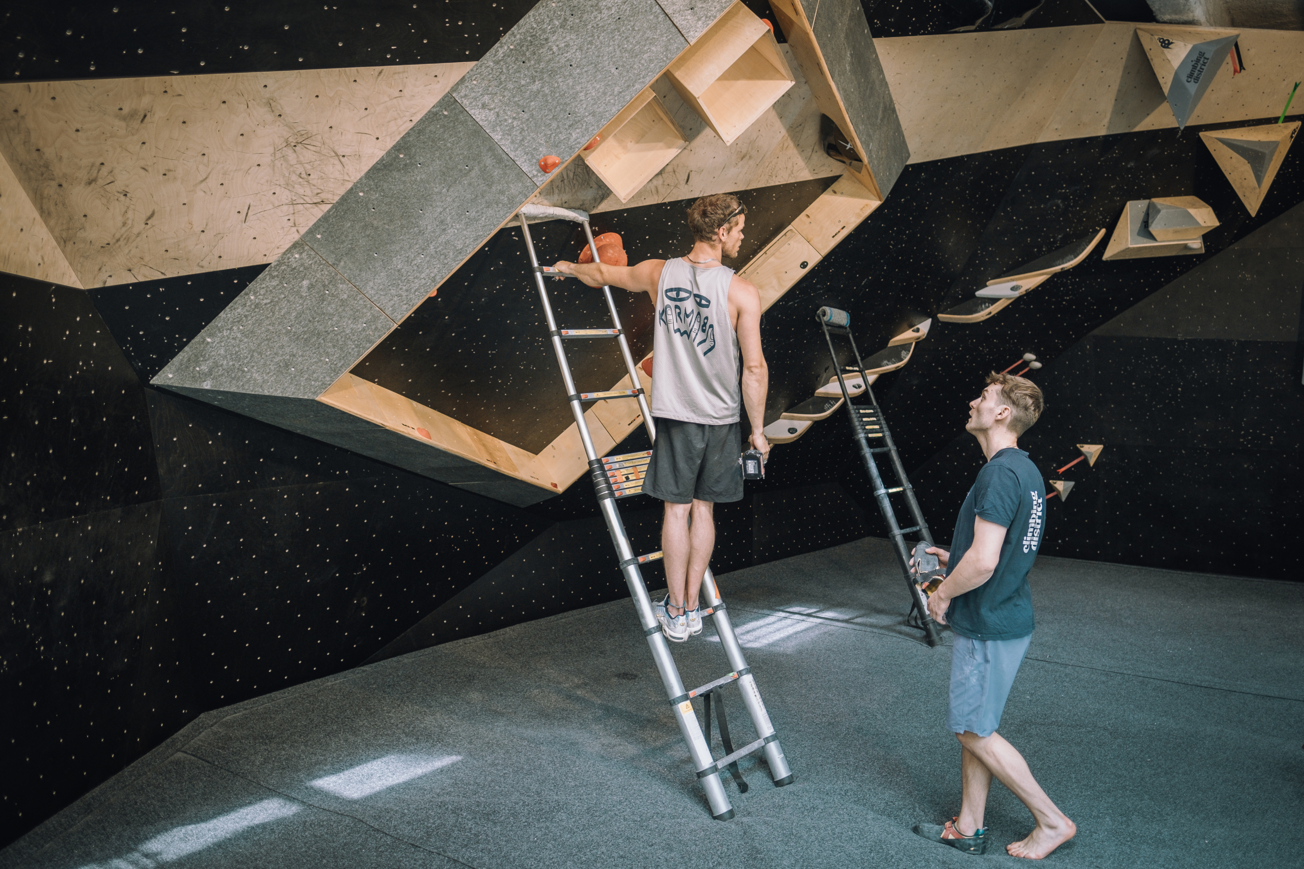 Climbing District - Arcteryx residency - Bastille - routessetters - Thomas Berlemont