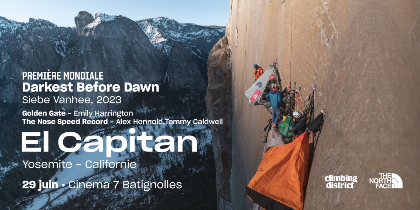 Festival Gaz 8 : Escalade à Yosemite, 29/06, 7 Batignolles. Vivez l'aventure avec Emily Harrington, Siebe Vanhee, Alex Honnold, Tommy Caldwell. Climbing district