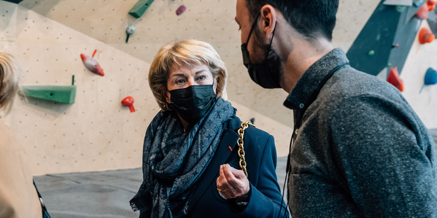 Visite de Geoffroy Boulard Maire du XVIIe arrondissement de Paris et de Catherine Dumas Sénatrice de Paris