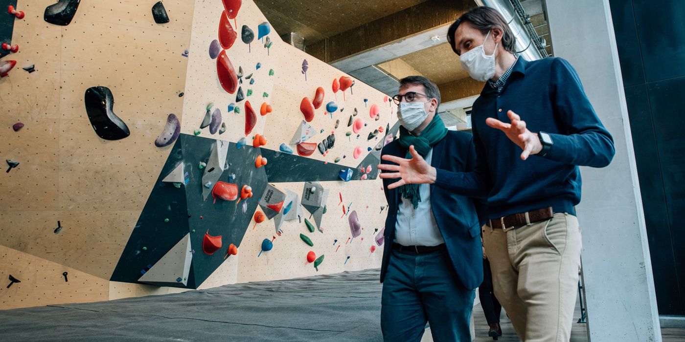 Visite de Geoffroy Boulard Maire du XVIIe arrondissement de Paris et de Catherine Dumas Sénatrice de Paris