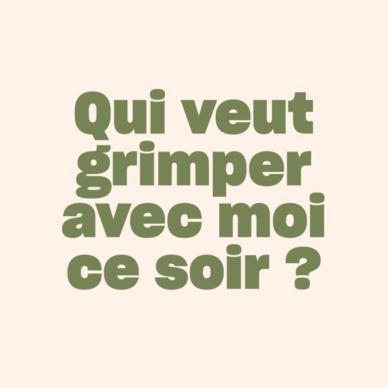Qui veut grimper avec moi ce soir ? Climbing District