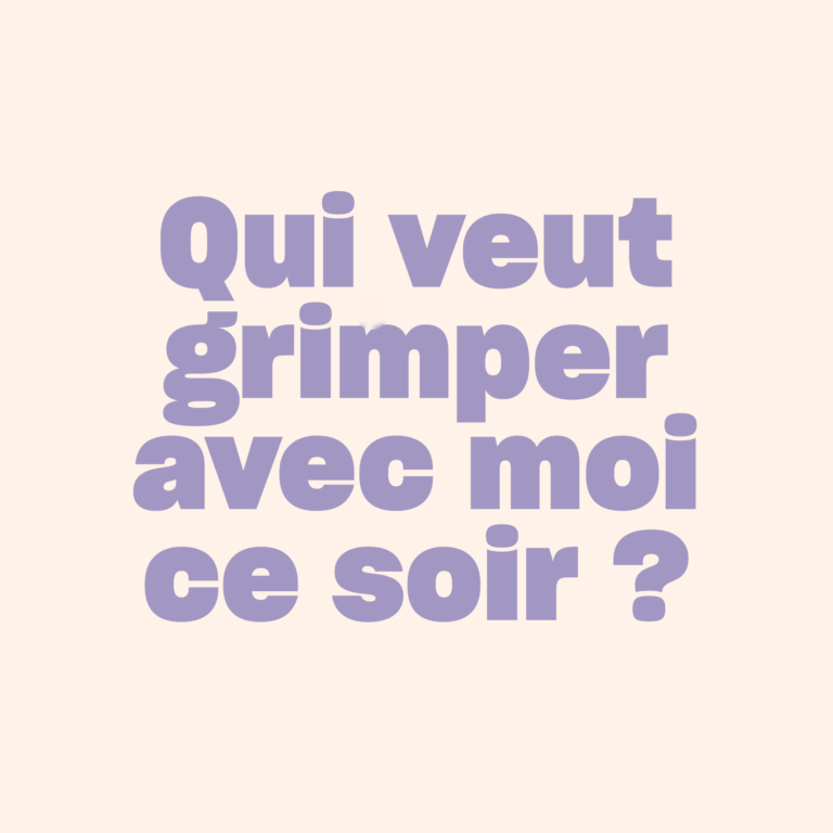 Qui veut grimper avec moi ce soir ? Climbing District