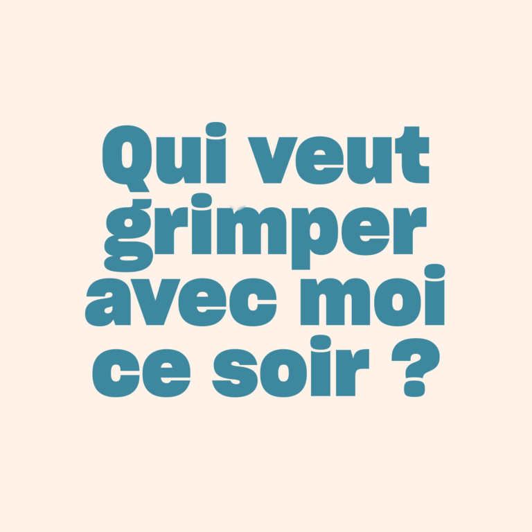 Qui veut grimper avec moi ce soir ? Climbing District