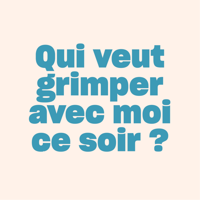 Grimpe dans le bleu