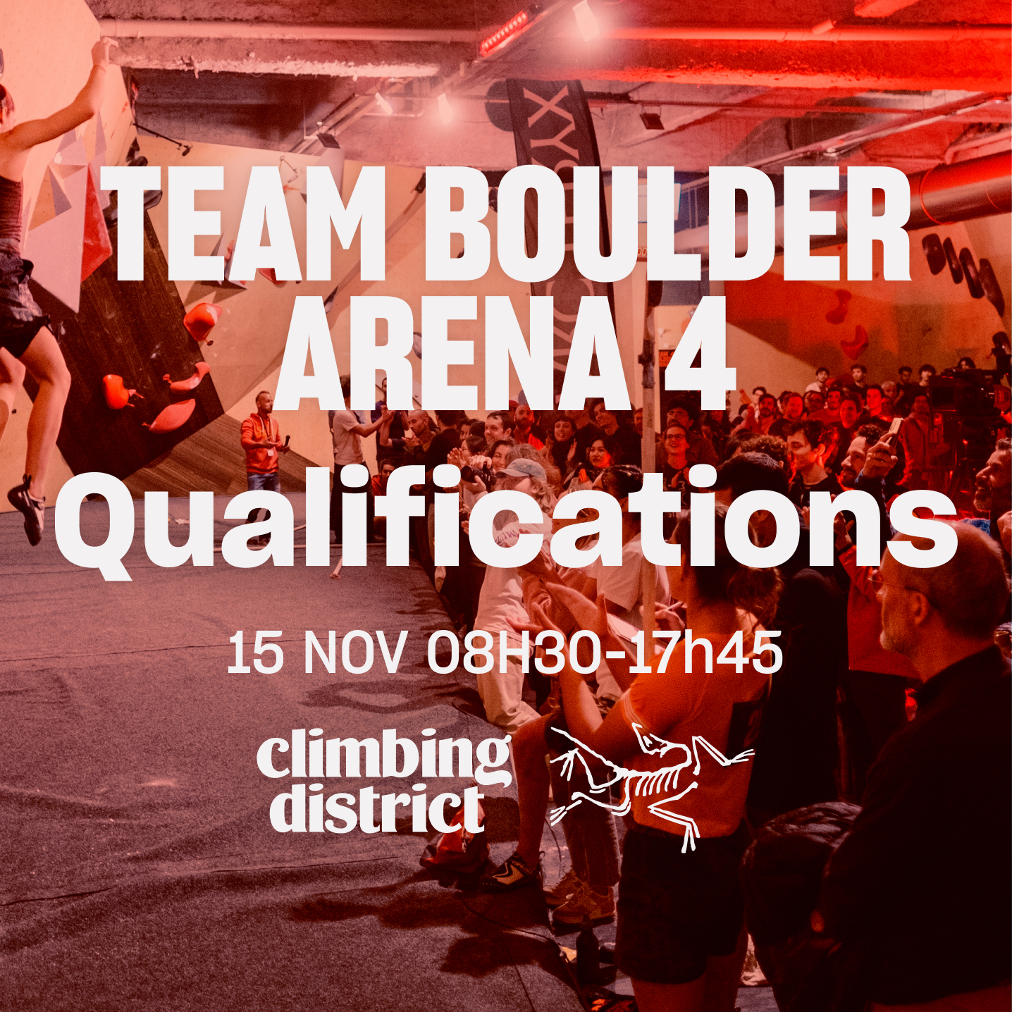 ENCOURAGE ET RENCONTRE LES ATHLÈTES PENDANT LES QUALIFS