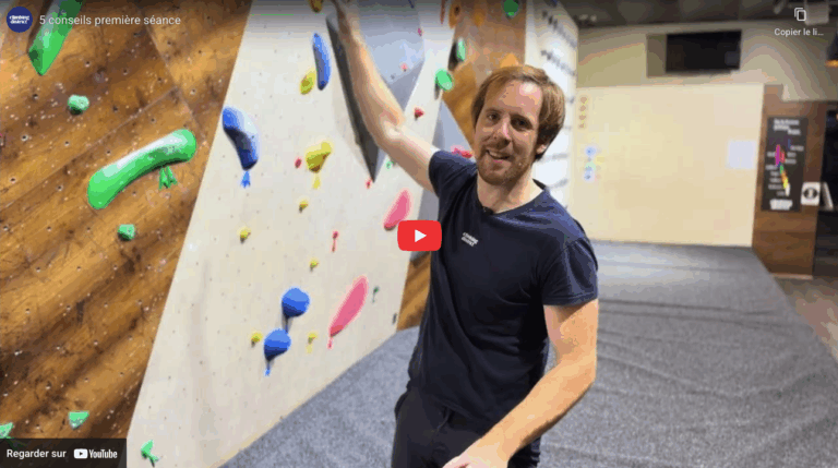 Conseils première séance de grimpe