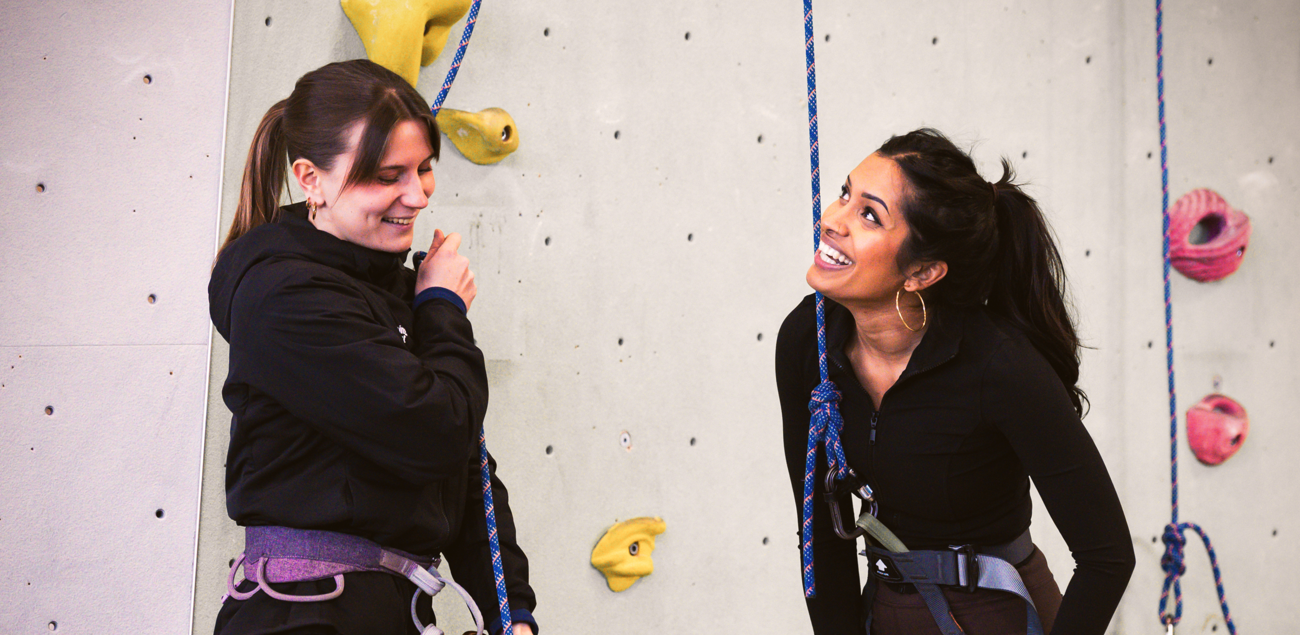 Sister Session Climbing District — 2 women climbing